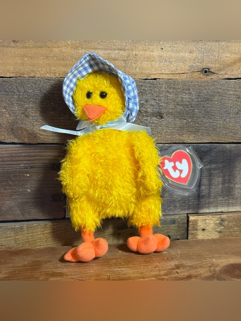 1993 TY BEANIE BABIES Attic Collection Bonnie Chick PVC Pellets With Tag Error